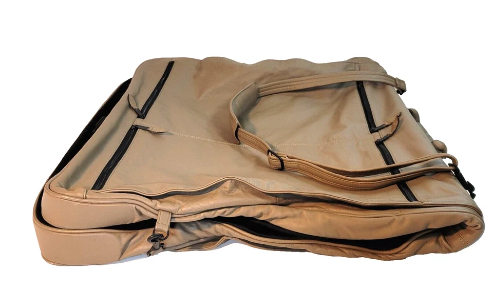 Bolsa Scully Garment Suit Couro Genuíno Executiva Taupe com Alça de Ombro - Imagem 3 de 4