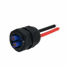 PG21 threaded waterproof Panel Mount EC5 Female 10awg 6inchs wire DIY Tinned end