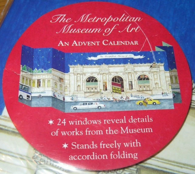 THE METROPOLITAN MUSEUM Of ART Standing ADVENT CALENDAR For CHRISTMAS 