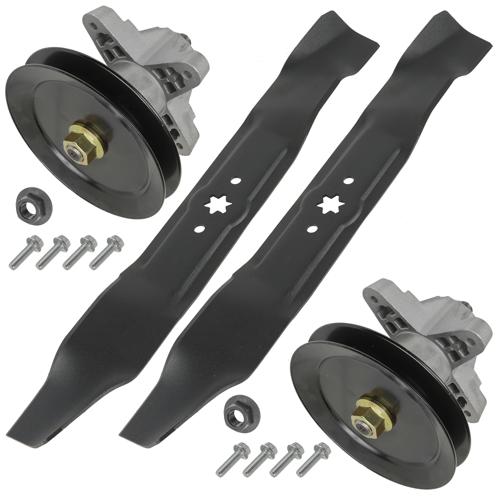 Caltric Deck Spindle with Pulley & Blade For Toro LX420 LX425 Lawn