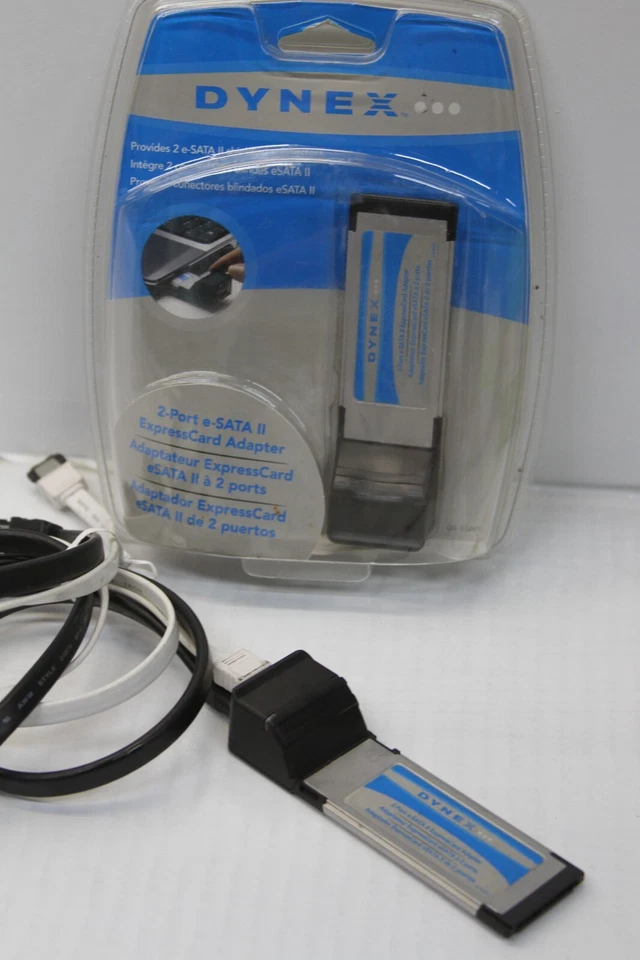 Dynex 2 port eSATA II to Express Card Expresscard Adapter x2 - Image 2 of 4
