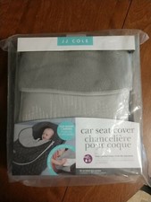 JJ Cole Infant Car Seat Cover, Grey Herringbone Weather Resistant