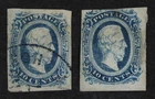 CKStamps: US Stamps Collection CSA Scott#11 Used #11b H OG Small Thin