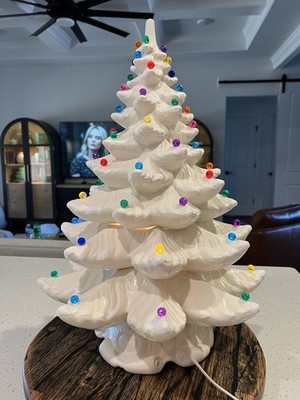24  White Ceramic Christmas Tree