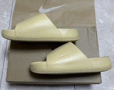 Nike UK6 Calm Sliders Sesame Foam Comfort Swoosh Logo Sandals Slides Traction