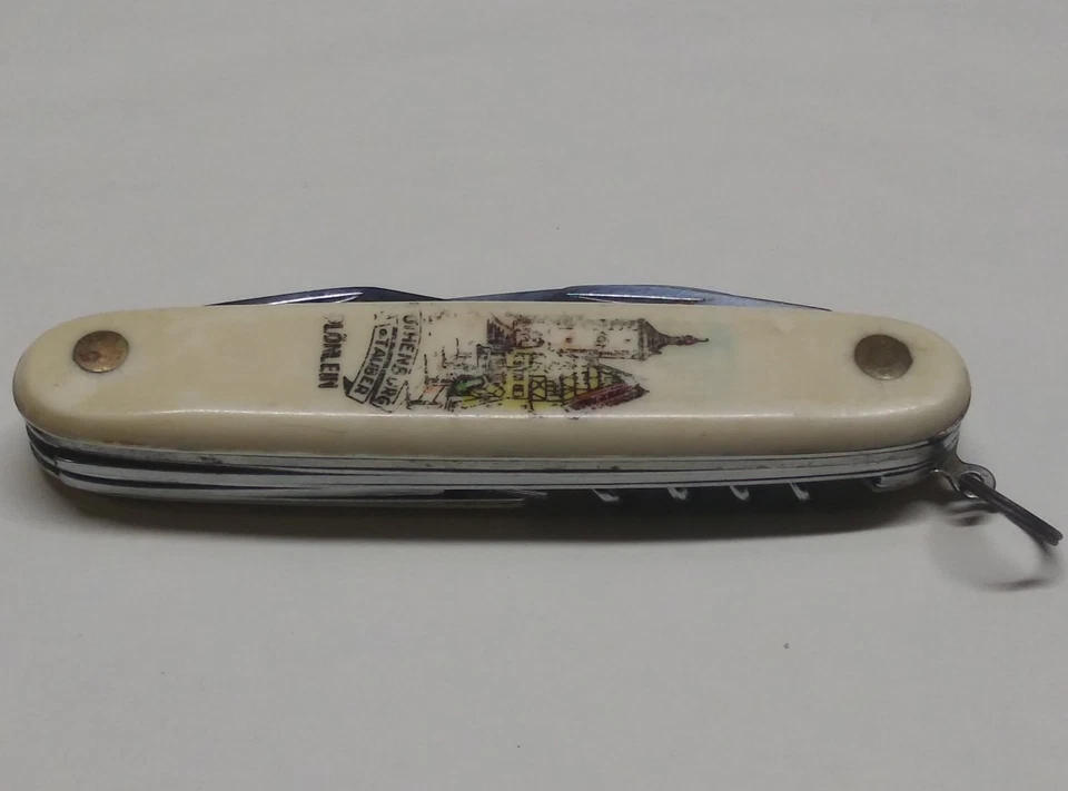 Rare Vintage FES Ferdinand Everts Sohn German Rothenburg Multi-Tool Pocket Knife - Image 3 of 4