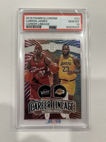 2019-20 Panini Illusions LeBron James Career Lineage PSA 10 GEM MINT 💎 Lakers