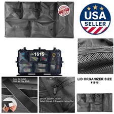 Compact 6-Pocket Mesh Lid Organizer for Pelican 1615 - Ideal for Photographers