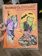 Vintage Halloween American  Greeting Corp Year 1979, 5 Die Cuts Made In USA, IOP