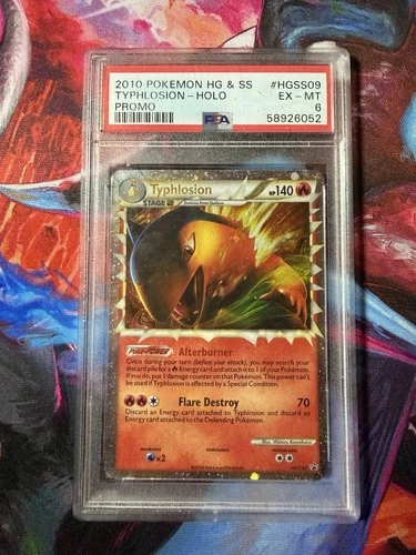 Typhlosion HGSS09 Prime Holo Black Star Promo Card Pokémon TCG PSA 6