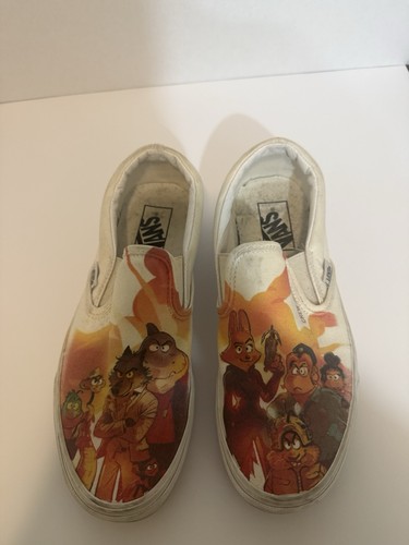 Extremely rare custom Vans Slip-Ons, created as a gift for the production team