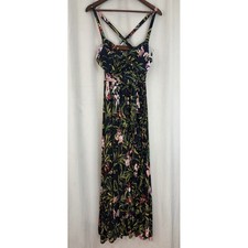 Anthropologie Maeve Gabriela Ruffled Asymmetrical Maxi Dress Size Medium