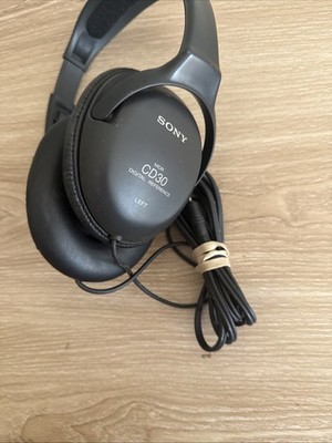 Sony MDR-CD30 Digital Reference Headphones Wired Black Audio Tested