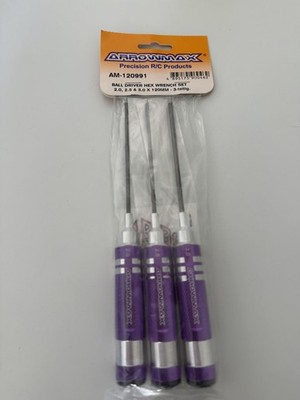 Arrowmax AM-120991 - Kugel Innensechskantschlüssel Set 2.0, 2.5 & 3.0 x 120mm - 
