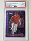 2025 Topps Chrome LogoFractor Mike Trout Purple Refractor /250 #100 PSA 8 Angels