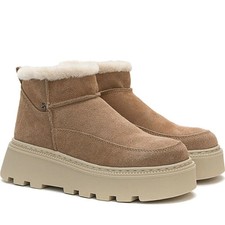 Betsy Damen Braune Keilabsatz Stiefeletten Freizeit 948022-06-02