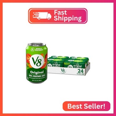 V8 Original 100% Vegetable Juice, 11.5 fl oz Can (24 Pack)