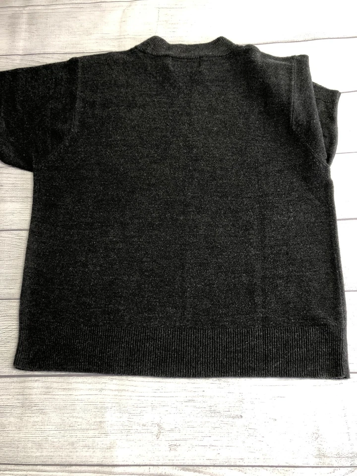 Suéter de punto Sag Harbor para mujer pequeño mediano manga corta cuello falso Foto 3 de 4