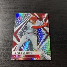 DYLAN CARLSON 2021 PANINI CHRONICLES PHOENIX HYPER PRIZM ROOKIE CARD #1 /299