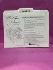 Creative Memories File Mate Folders 13 Folders Blank Center Tab 611166