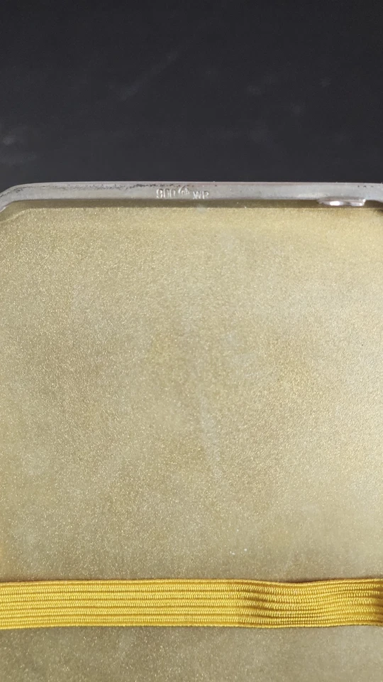 Zigaretten Etui Silber Pforzheim Emaille 100g Meistermarke WR - Bild 3 von 4