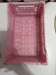 Folding Collapsible Plastic Storage Crate Home Stackable Basket Container Box