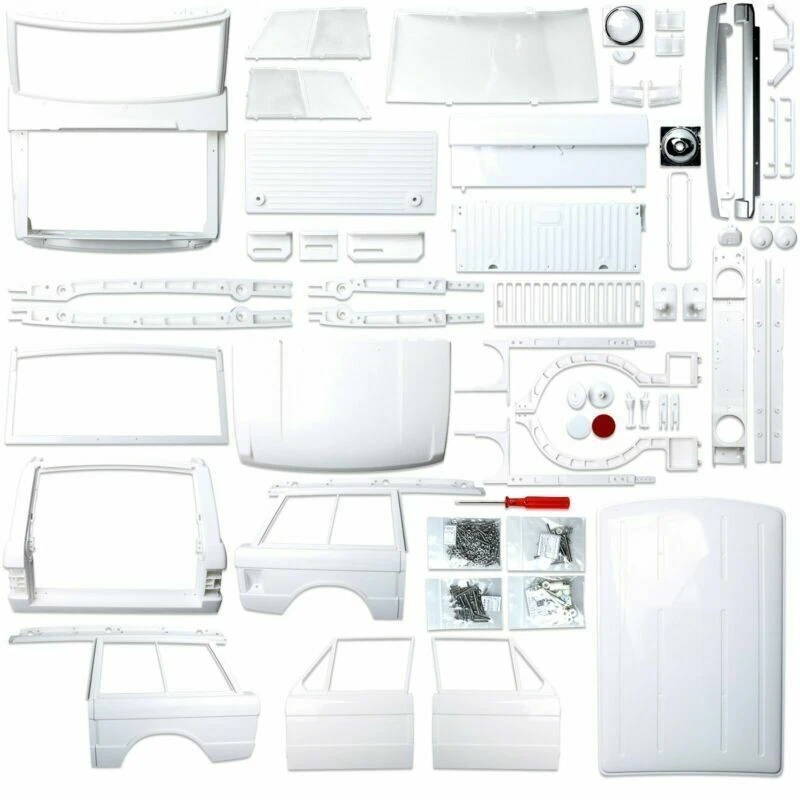 1/10 RC Car Classic Range Rover Body Shell Set for Axial SCX10 I/II TRX-4 Model - Image 4 of 4