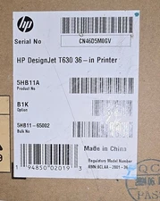 HP Designjet T630 36" Large Format Plotter NEW IN FACTORY SEALED BOX