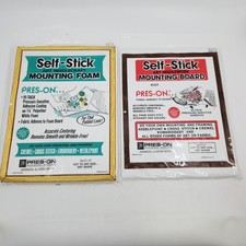 2 Pres-On Self-Stick Art Needlework Mounting Board 8X10 Mounting Foam 8x10 NOS