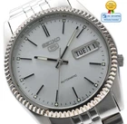Vintage [Exc+5] Seiko 5 7S26-0500 Silver 36mm Automatic Men's Watch JAPAN