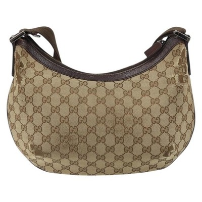 GUCCI GG Canvas Shoulder Bag Beige Gold 181092 Auth SW2067 | eBay