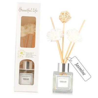 Reed Diffuser Set, 1.7 fl oz Scent Diffuser with Sticks Scent for Jasmine
