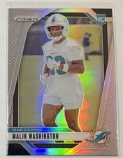 Malik Washington ROOKIE SILVER PRIZM - Dolphins - 2024 Panini Prizm Football