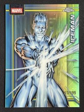 Iceman 2026 Topps Chrome Marvel Comics Aqua Refractor 017/199 #52
