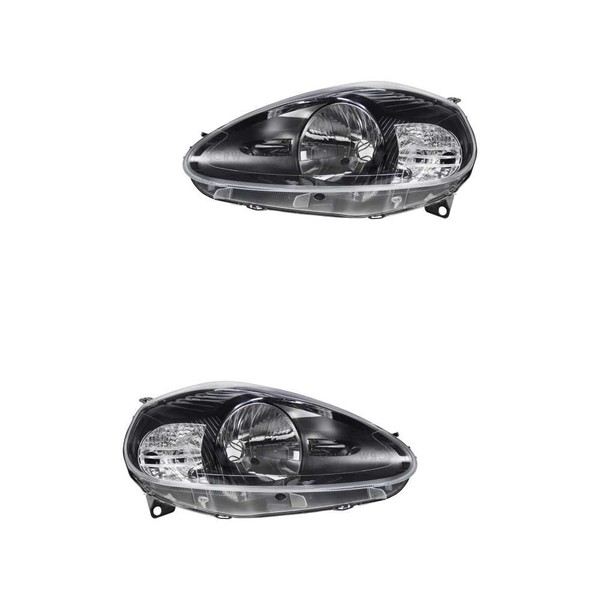 Halogen Scheinwerfer Set Links & Rechts Hauptscheinwerfer FüR Fiat Grande Punto-image