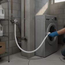 Washer Inlet Hose with 6-Point Connect, 0.1?25m Extension, Household Use