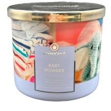 Goose Creek Candle Baby Powder 3 Wick Jar Candle  14.5 oz Lavender Lemon Fresh