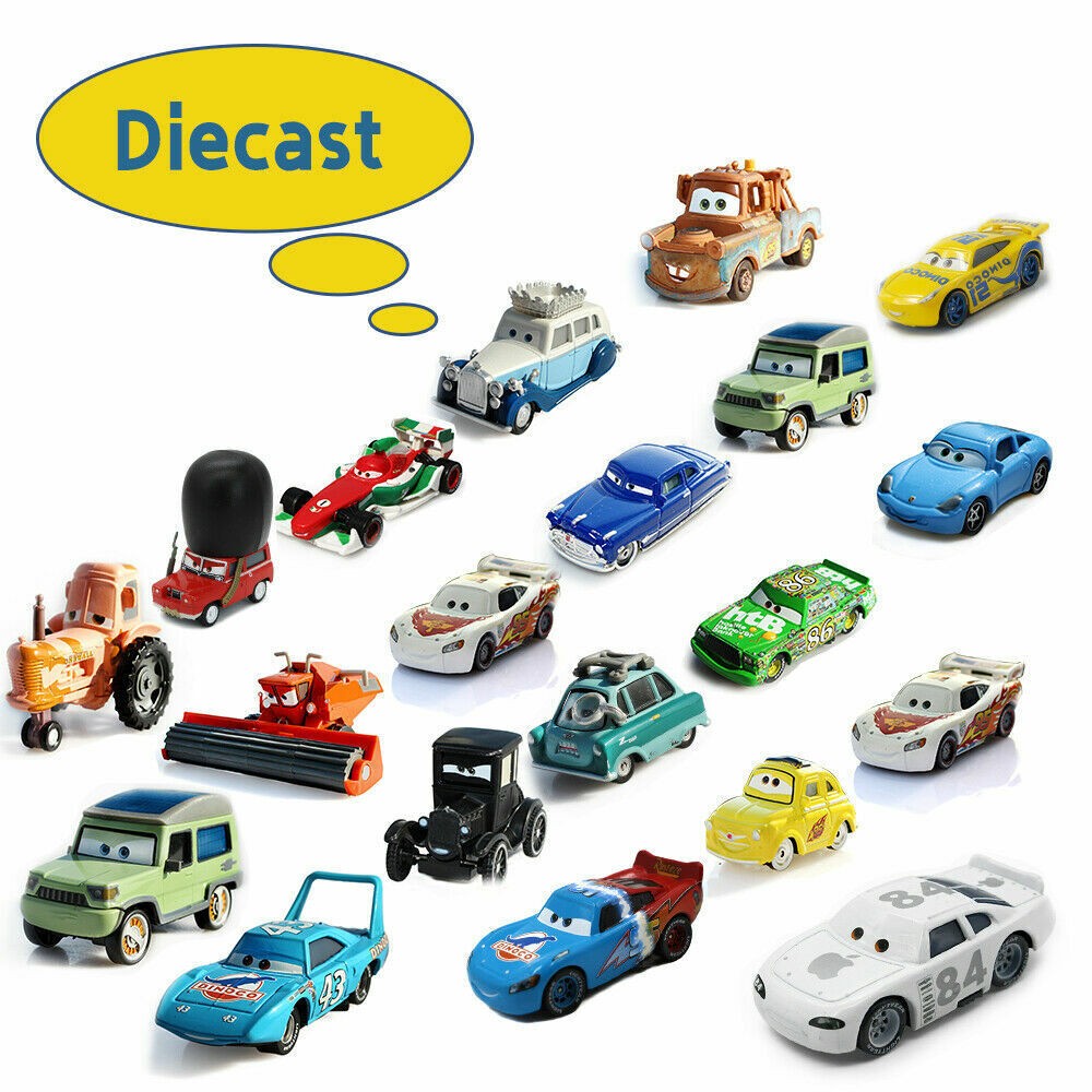 Disney Pixar Cars Lot Lightning McQueen 1:55 Diecast Model Car Toy