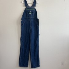 Liberty Bib Overalls Mens 36x32 Carpenter Farmer Work Blue Denim Adjustable