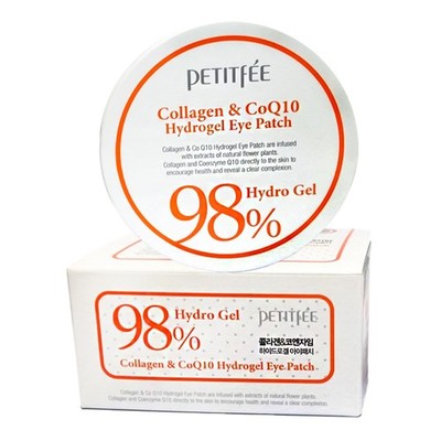 Petitfee Collagen q10 Hydrogel Eye Patch 60pcs - Hydrogel-Augenpflaster