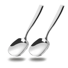 2 Pack 9.5x2.8-inch X-Large 316L Stainless Steel Buffet Serving Spoons