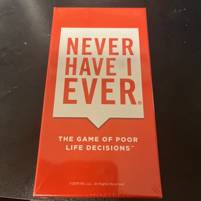 NEW Never Have I Ever Card Game: The Game of Poor Life Decisions Sealed