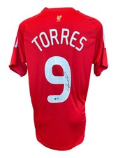 FERNANDO TORRES SIGNED LIVERPOOL FC UCL 2008/10 HOME SHIRT (ACG CERT AG17271)