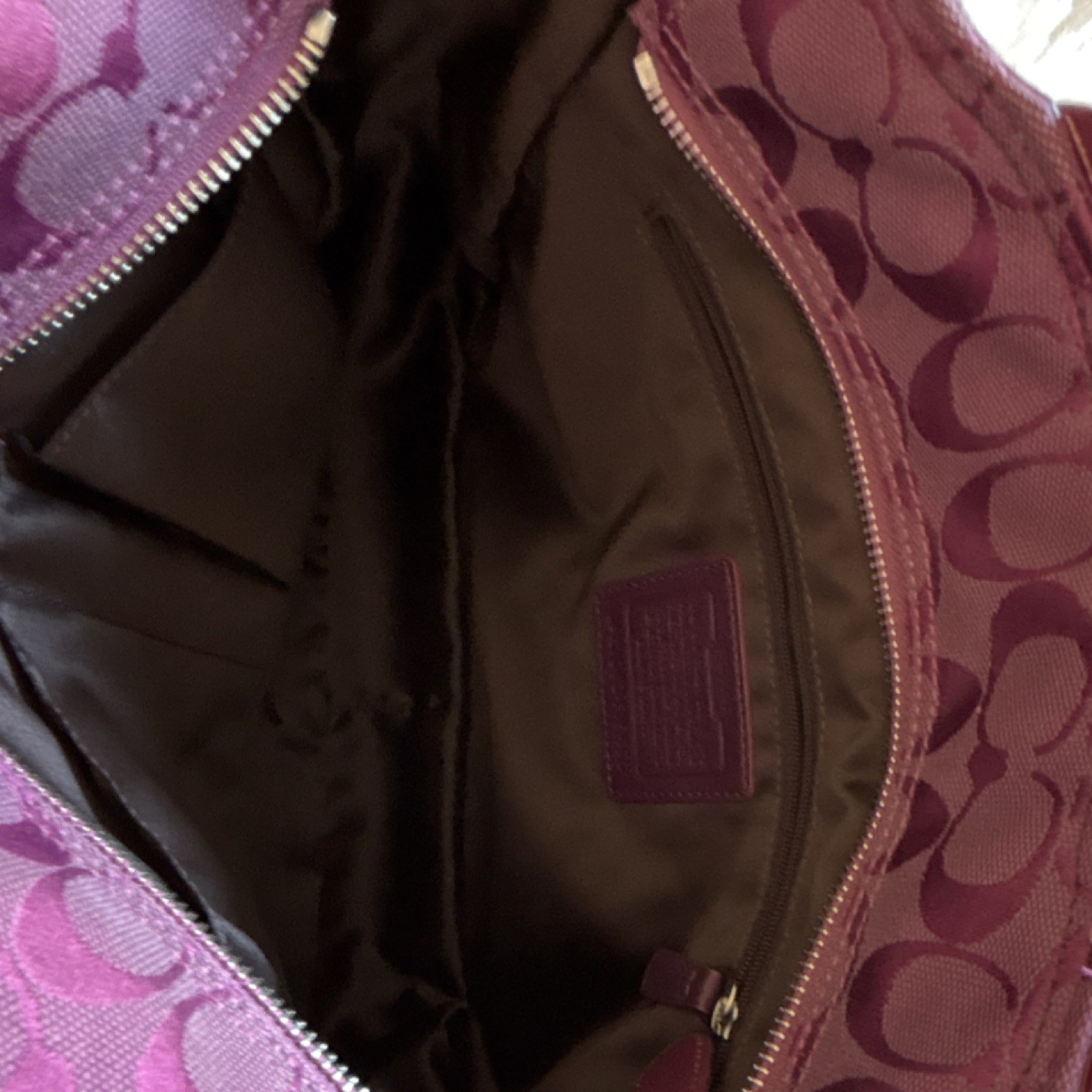 Authentic Coach Patchwork Colorblock Tote Bag Pur… - image 5