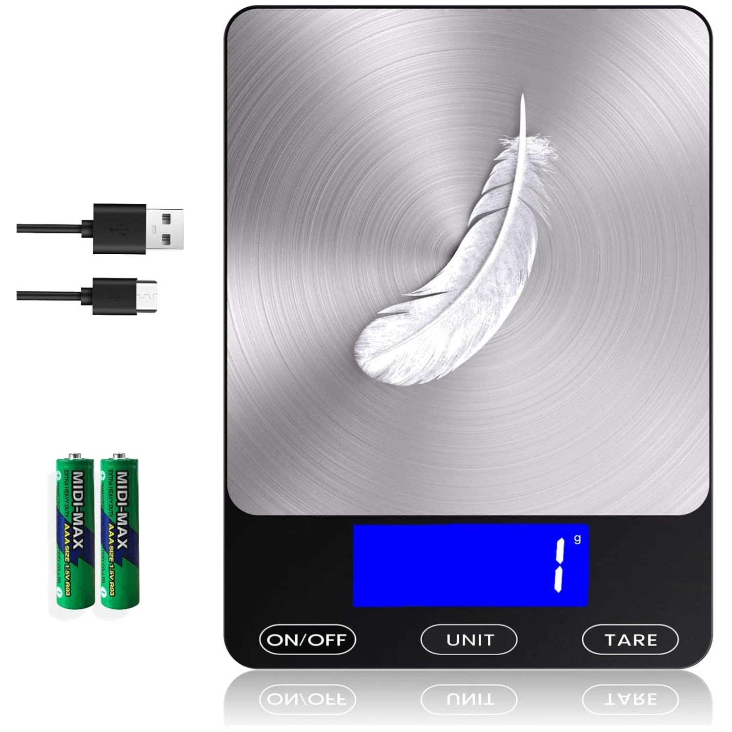 Digital Kitchen Food Scale 33lb Capacity