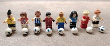 Lotto 8 Minifigure Calcio Compatibili LEGO con 8 Palloni Squadre Nazionali