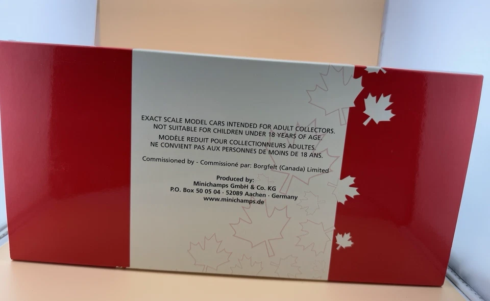 Minichamps gpf1 Canadian Grand Prix 2002 1:18 Scale Diecast AC8020300 NIB RARE - Image 4 of 4
