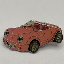 Vintage Chevron Techron Pink Car Enamel Pin Oil Gas Promo Advertising HTF Rare