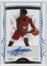 2022-23 Leaf Trinity Holo Platinum 6/25 Mouhamed Gueye #BA-MG2 Auto 16if