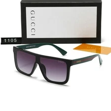 Gucci Classic Sunglasses Stylish fashion Big rimmed Square sunglasses and Box